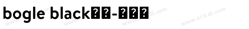 bogle black字体字体转换